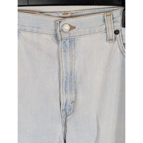 Vintage Levi's 550 Relaxed Fit Tapered Leg Jeans White Wash Women's Size 12 M - Picture 5 of 12